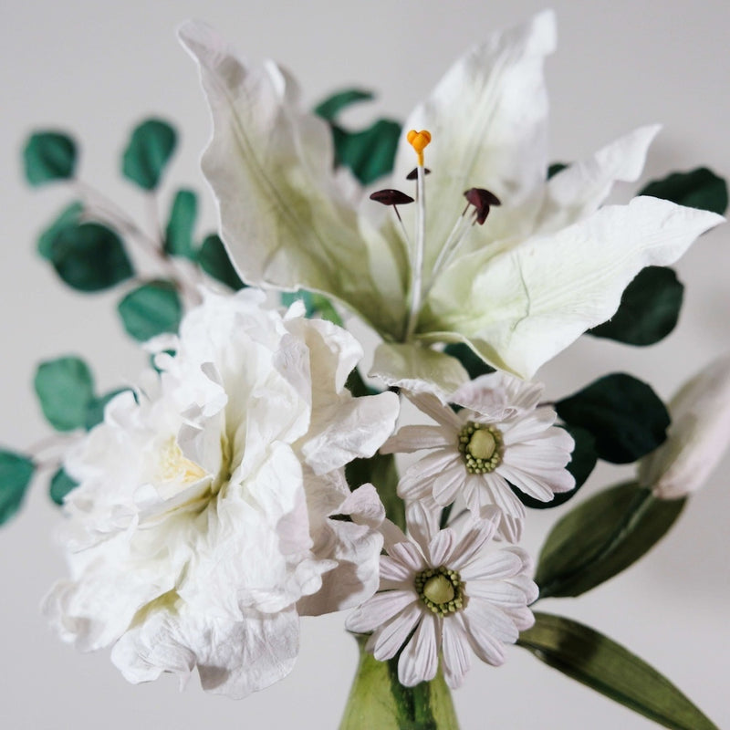 Bouquet fleurs en papier Picasso