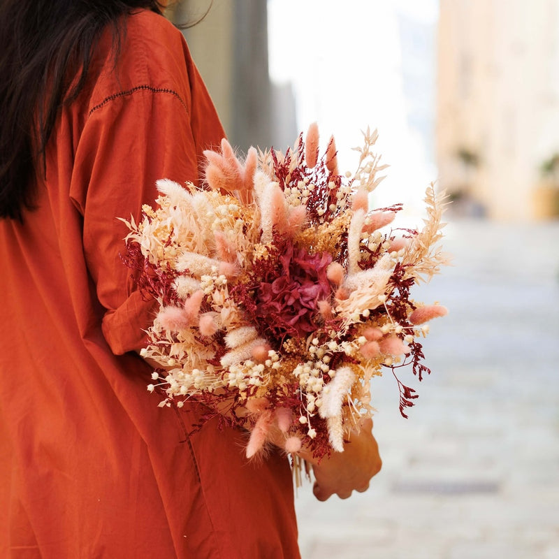 Bouquet fleurs séchées et stabilisées Jules