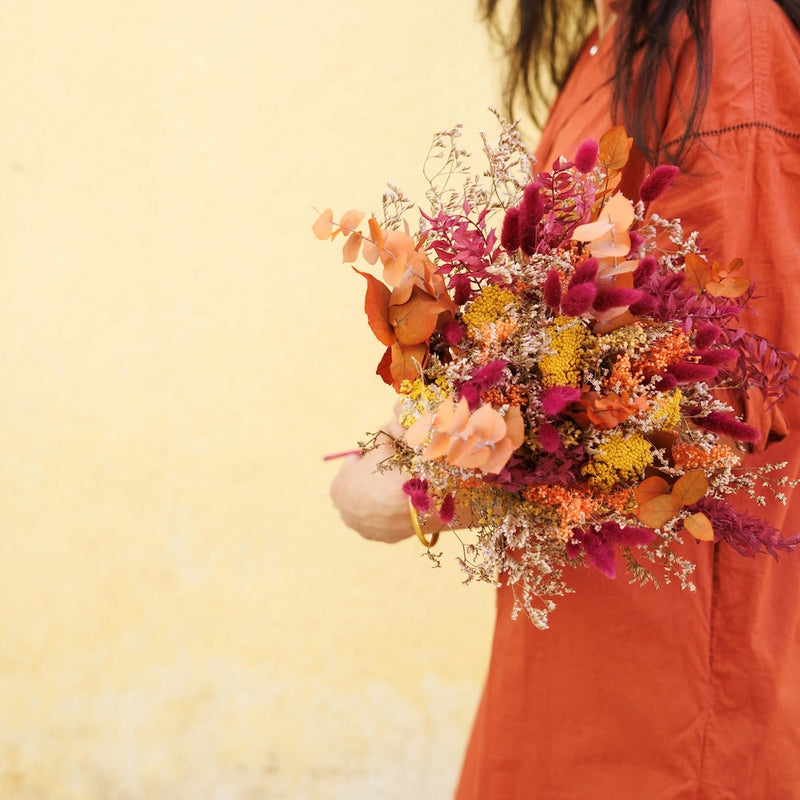 Bouquet fleurs séchées et stabilisées Adam