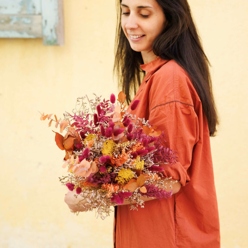 Bouquet fleurs séchées et stabilisées Adam