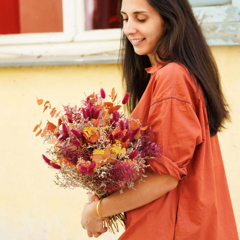 Bouquet fleurs séchées et stabilisées Adam