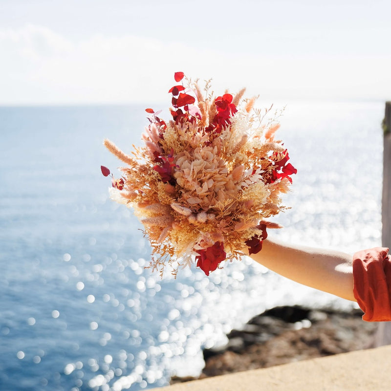 Bouquet fleurs séchées et stabilisées Noah