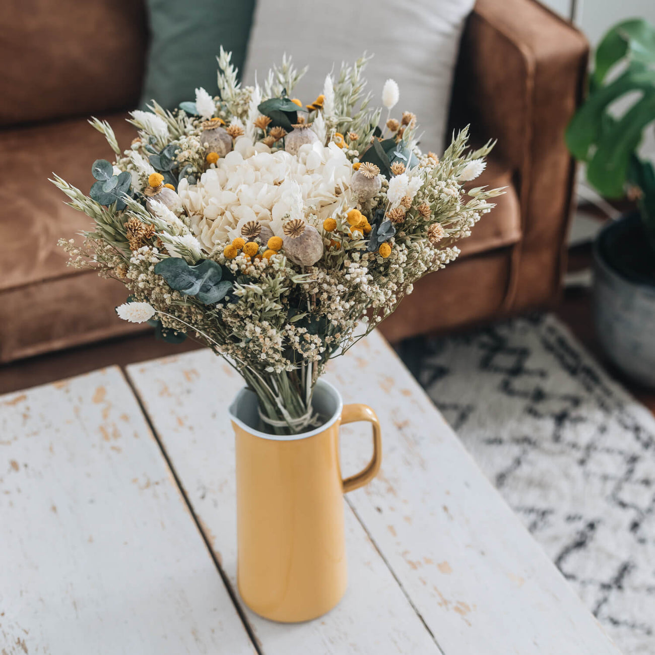 Bouquet fleurs séchées et stabilisées Gaspard