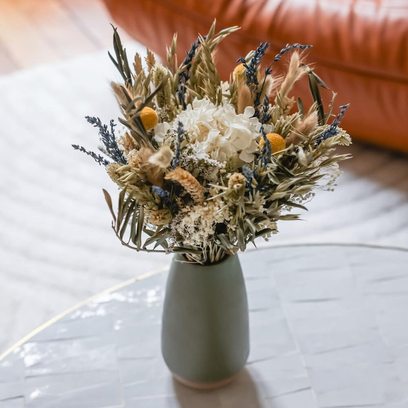 Bouquet fleurs séchées et stabilisées Gautier