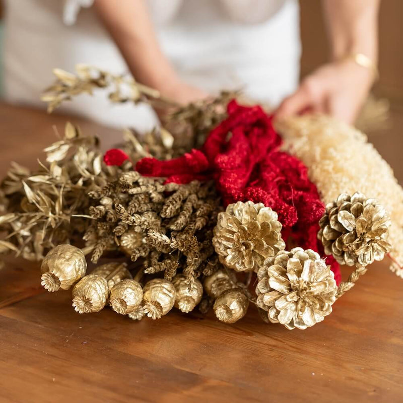 Brassée de fleurs de Noël