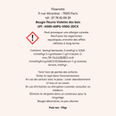 Bougie fleurie Violette des bois