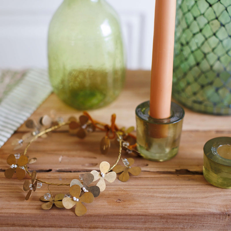 Grand bougeoir Shanti vert