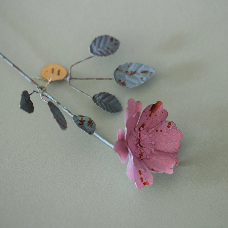 Fleur en laiton Kalika rose