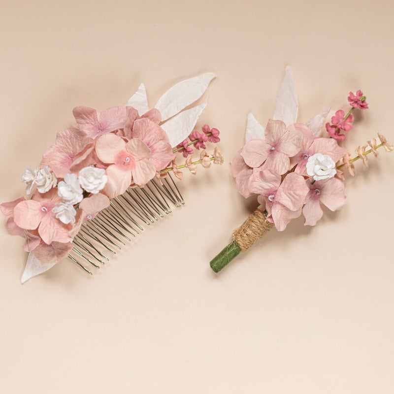 boutonniere-mariage-rose-blanc