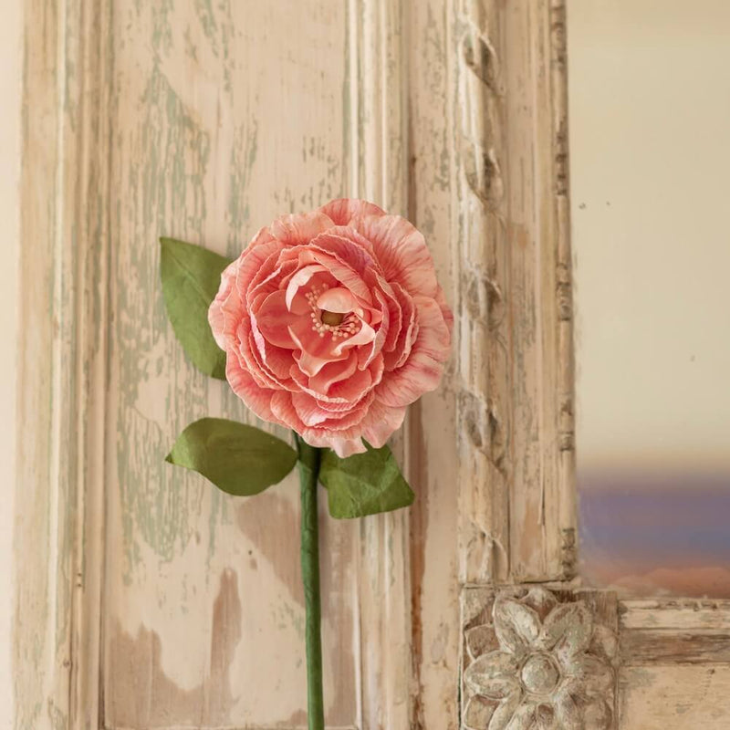 fleur-papier-flowrette-camelia-colore-rose