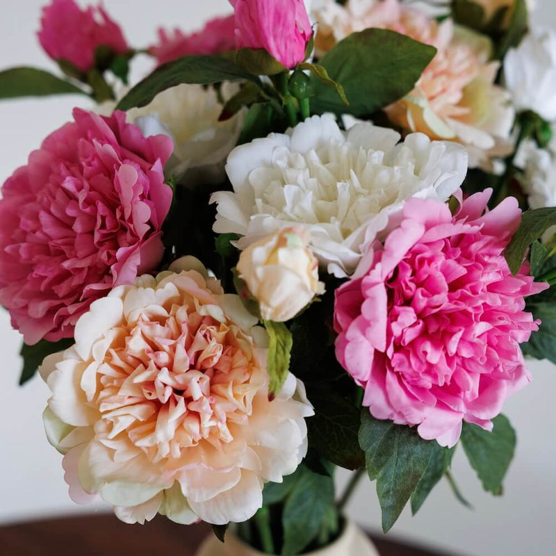 Bouquet of Peonies Flores artificiales