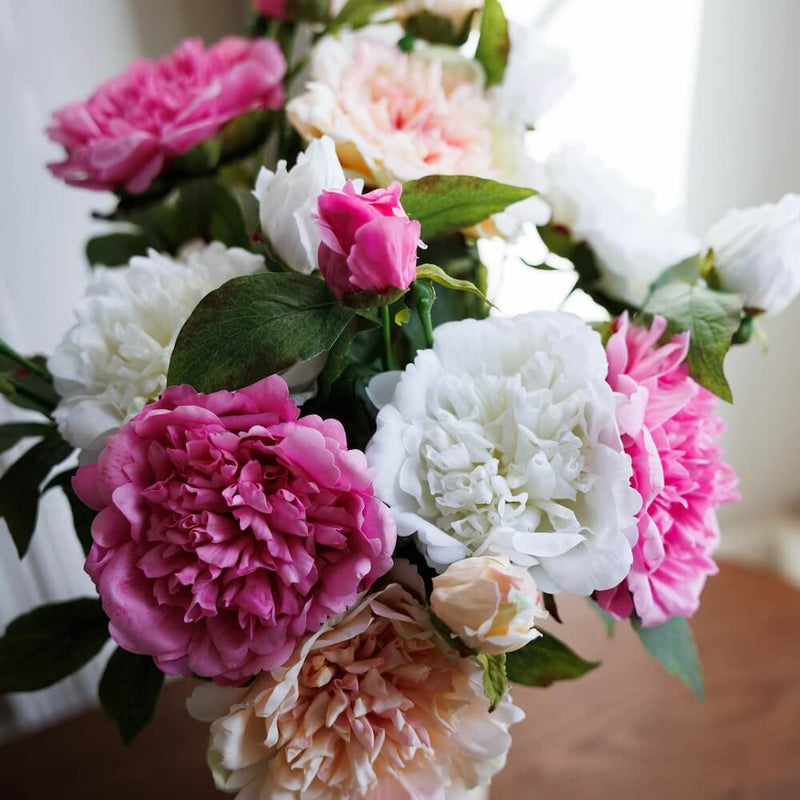 Bouquet of Peonies Flores artificiales