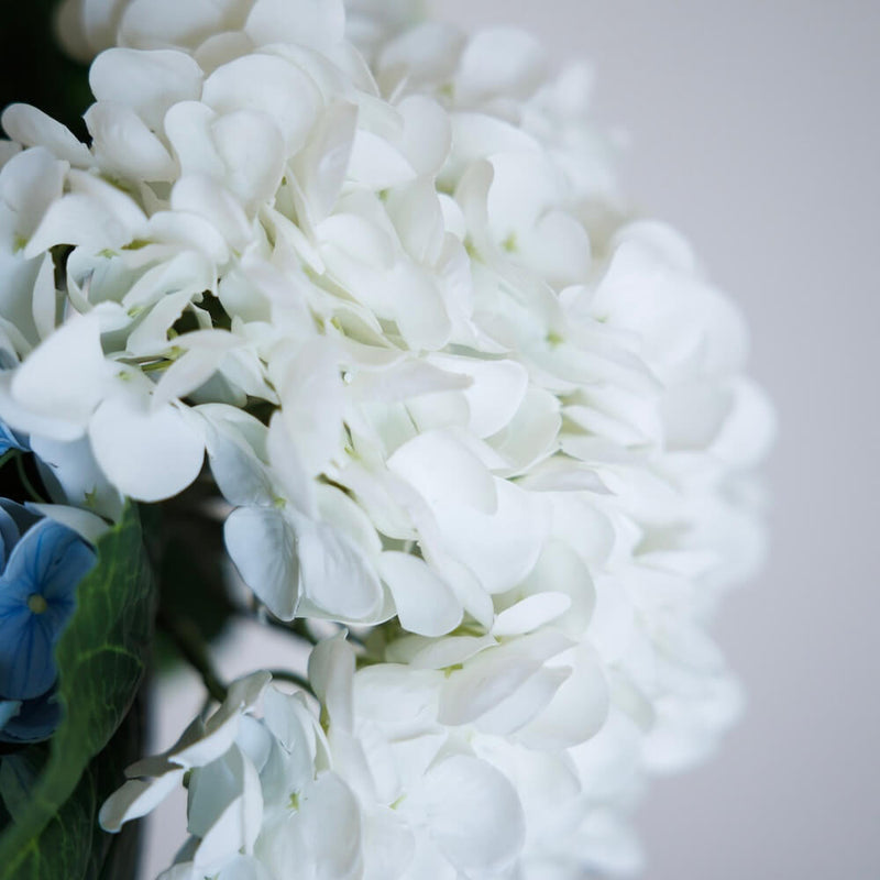 Bouquet of artificial flowers hydrangeas