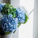 Bouquet of artificial flowers hydrangeas