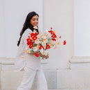 White artificial poppy