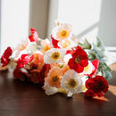 Bouquet of Artificial Flowers Pavotes