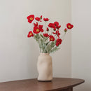 Red artificial poppy