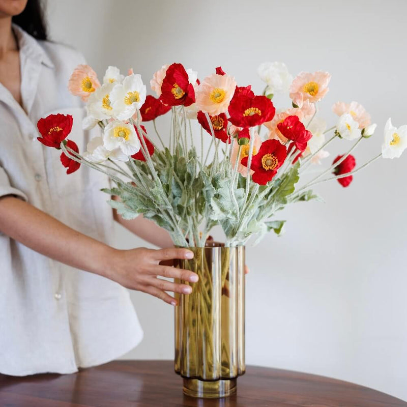 Bouquet of Artificial Flowers Pavotes