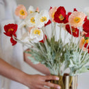Bouquet of Artificial Flowers Pavotes