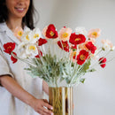 Bouquet of Artificial Flowers Pavotes