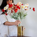 Bouquet of Artificial Flowers Pavotes