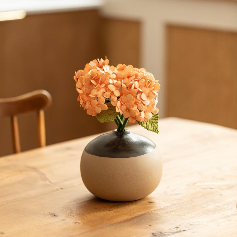 fleurs-en-papier-artisanale-hortensia-orange
