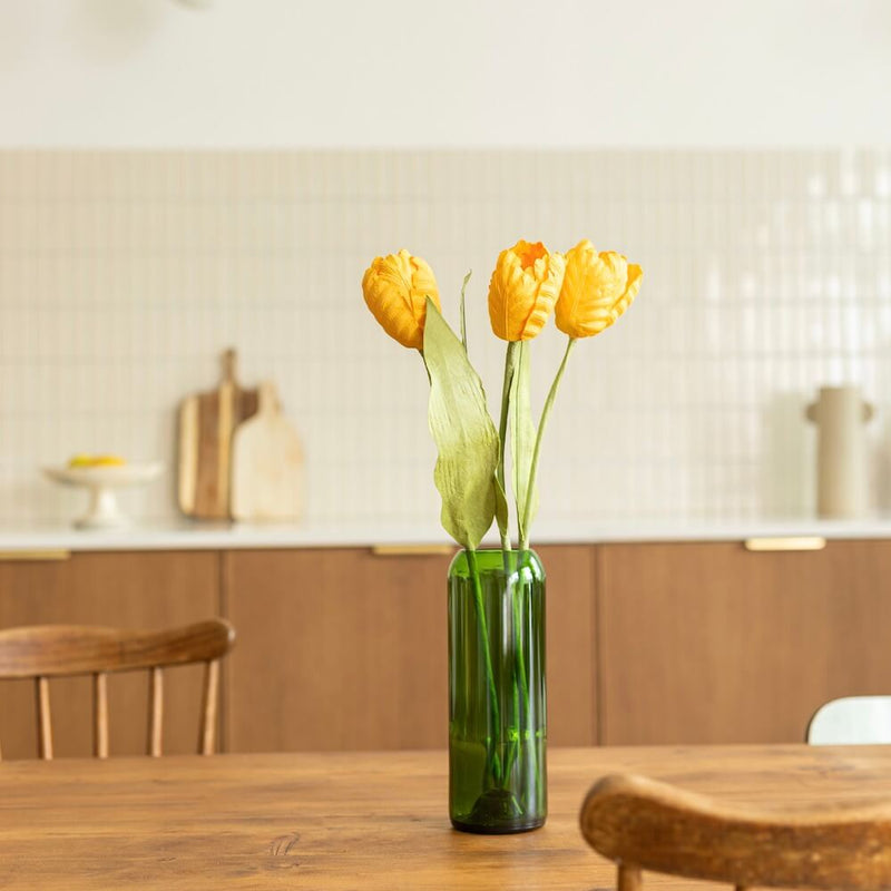 fleurs-en-papier-artisanale-tulipe-jaunes