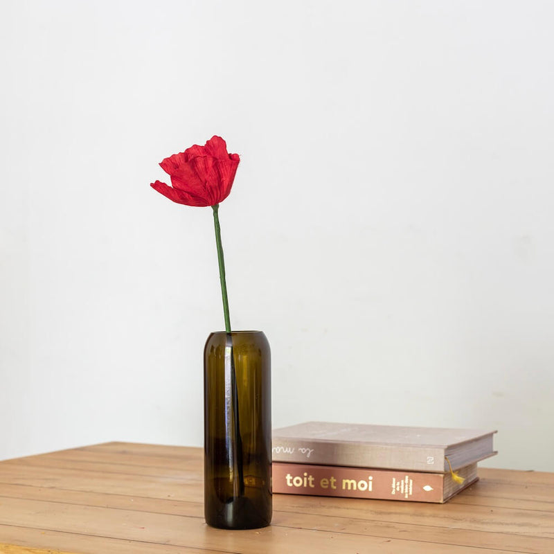 fleurs-en-papier-flowrette-beaux-coquelicot-rouge