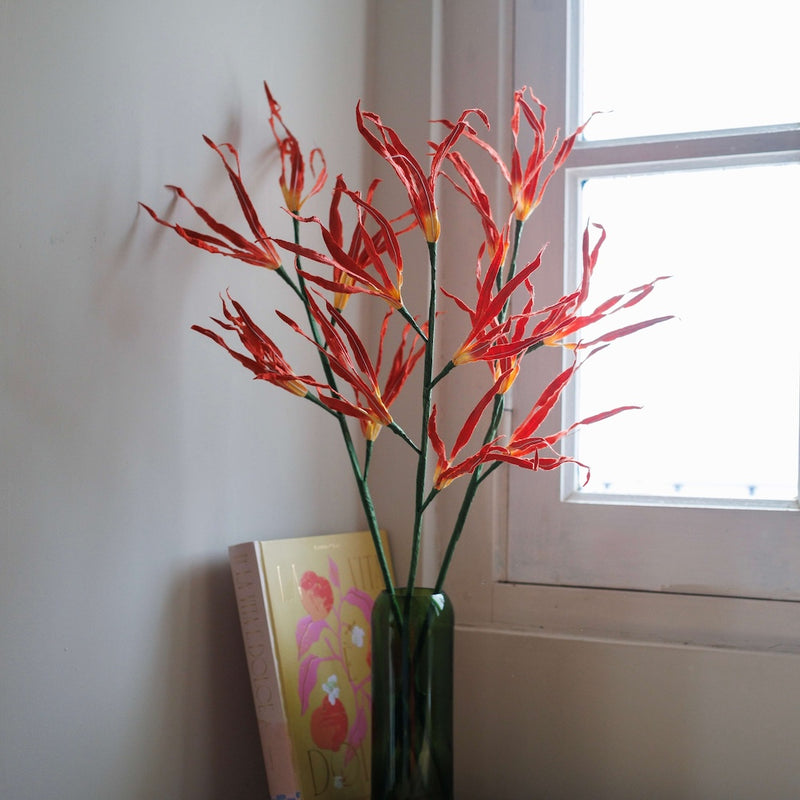 Orchidée de la Passion en papier orange