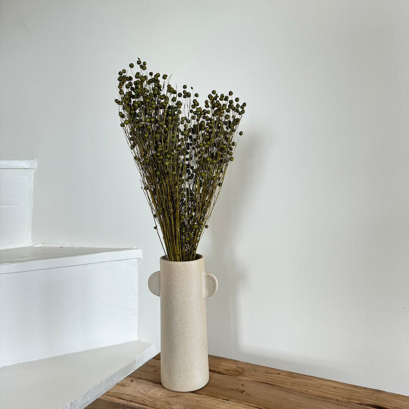 Botte fleurs séchées Lin Vert olive