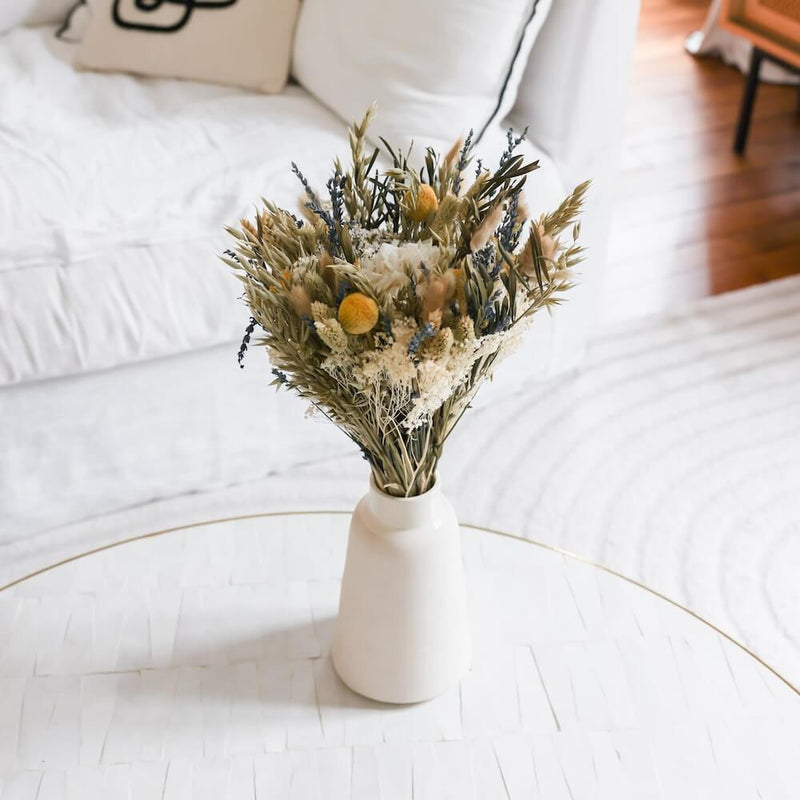 Bouquet fleurs séchées et stabilisées Gautier