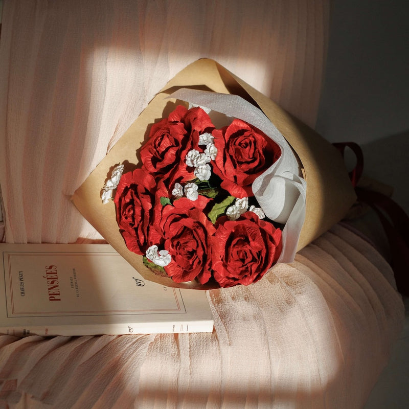 Bouquet en papier passion
