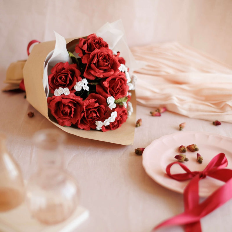 Bouquet en papier passion