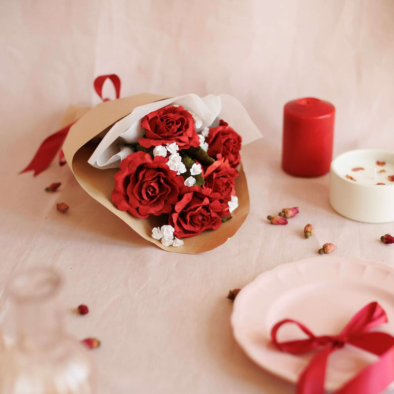 Bouquet en papier passion