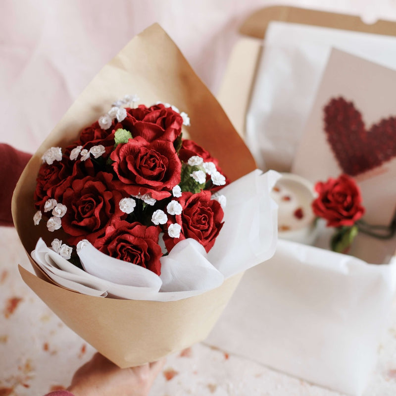 Bouquet en papier passion