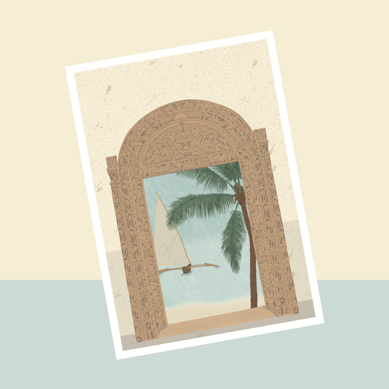 carte-postale-flowrette-voyage-swahili-zanzibar