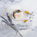 DIY bougie fleurie pot en verre